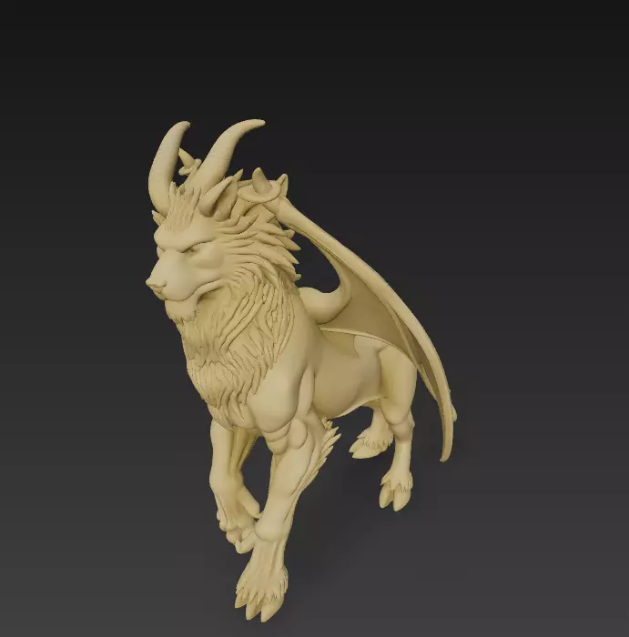 Fantasy Chimera - Dragon 3D Models - Mythical Creature 3D print model_0