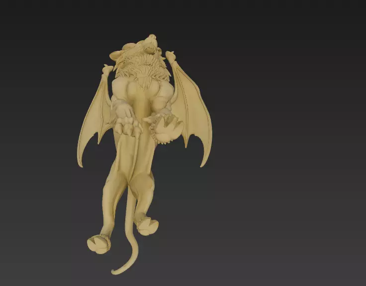 Fantasy Chimera - Dragon 3D Models - Mythical Creature 3D print model_7