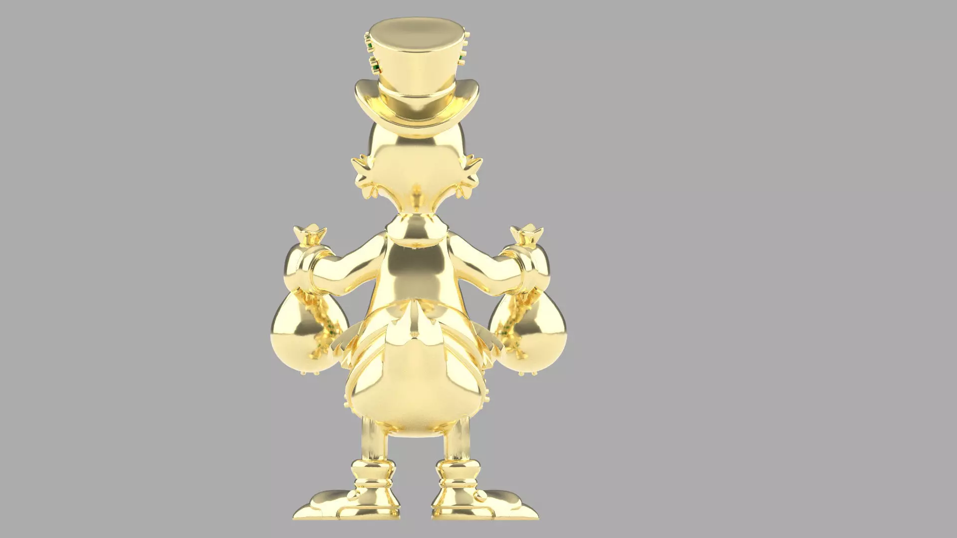 Pendant Scrooge McDuck Tio Rico 3D print model_3
