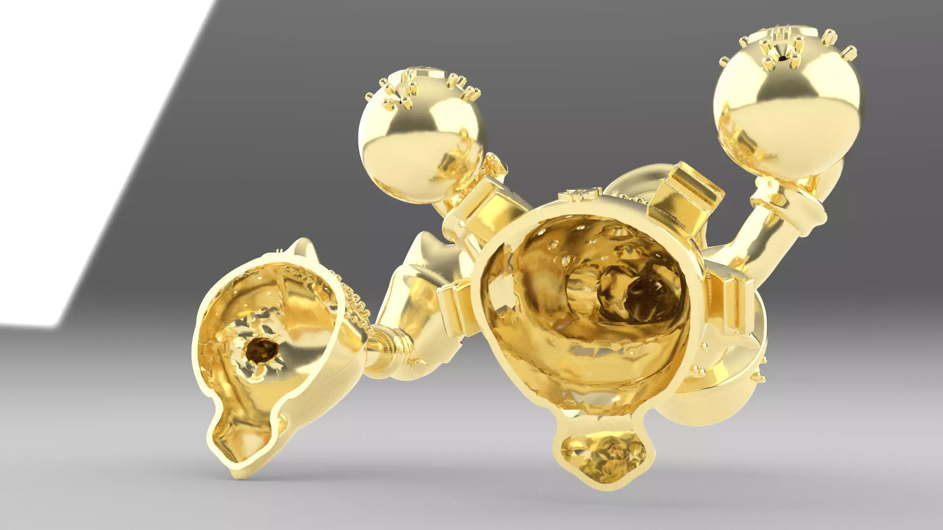 Pendant Scrooge McDuck Tio Rico 3D print model_4