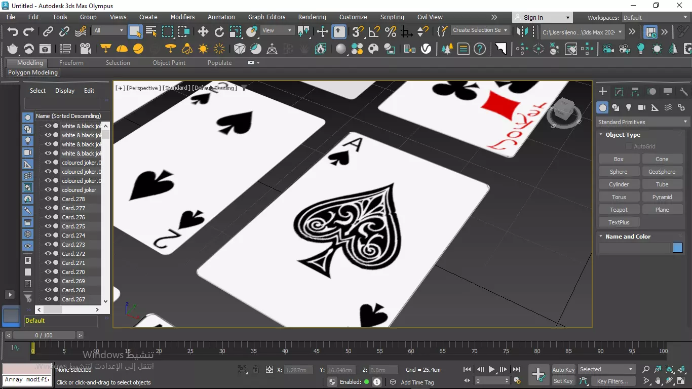 Playing cards 2 poker cards set full decks high detailed CUSTOM 3D model_46