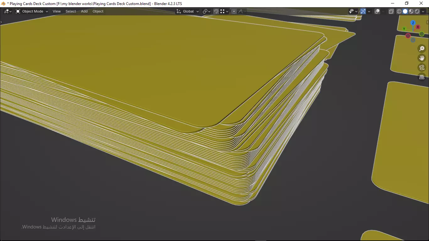 Playing cards 2 poker cards set full decks high detailed CUSTOM 3D model_30