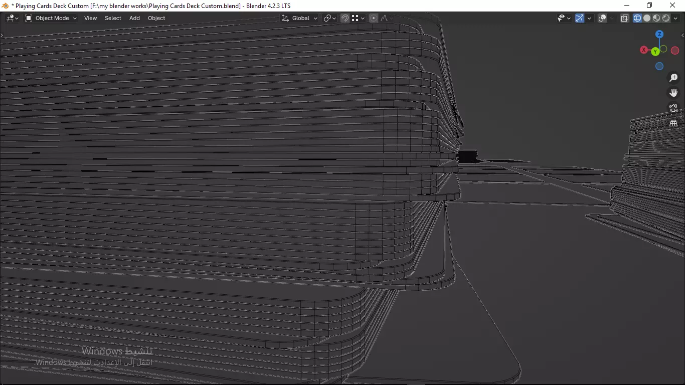 Playing cards 2 poker cards set full decks high detailed CUSTOM 3D model_33