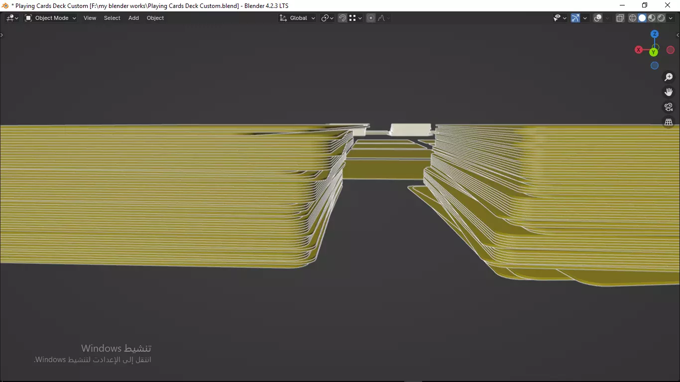 Playing cards 2 poker cards set full decks high detailed CUSTOM 3D model_31