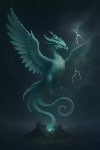 Phoenix Bird Sculpture - Mythical Anka 3D Model for Printing