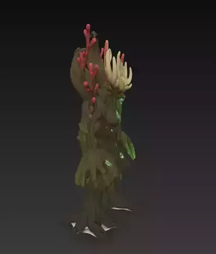 Ancient Tree Guardian 3D Model - Stylized Fantasy Forest