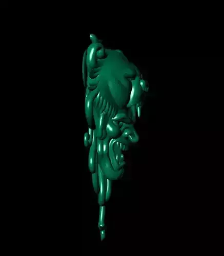 Mythical Bear-Demon Mask 3D Model-Stylized Gothic Sculpture 3D print model