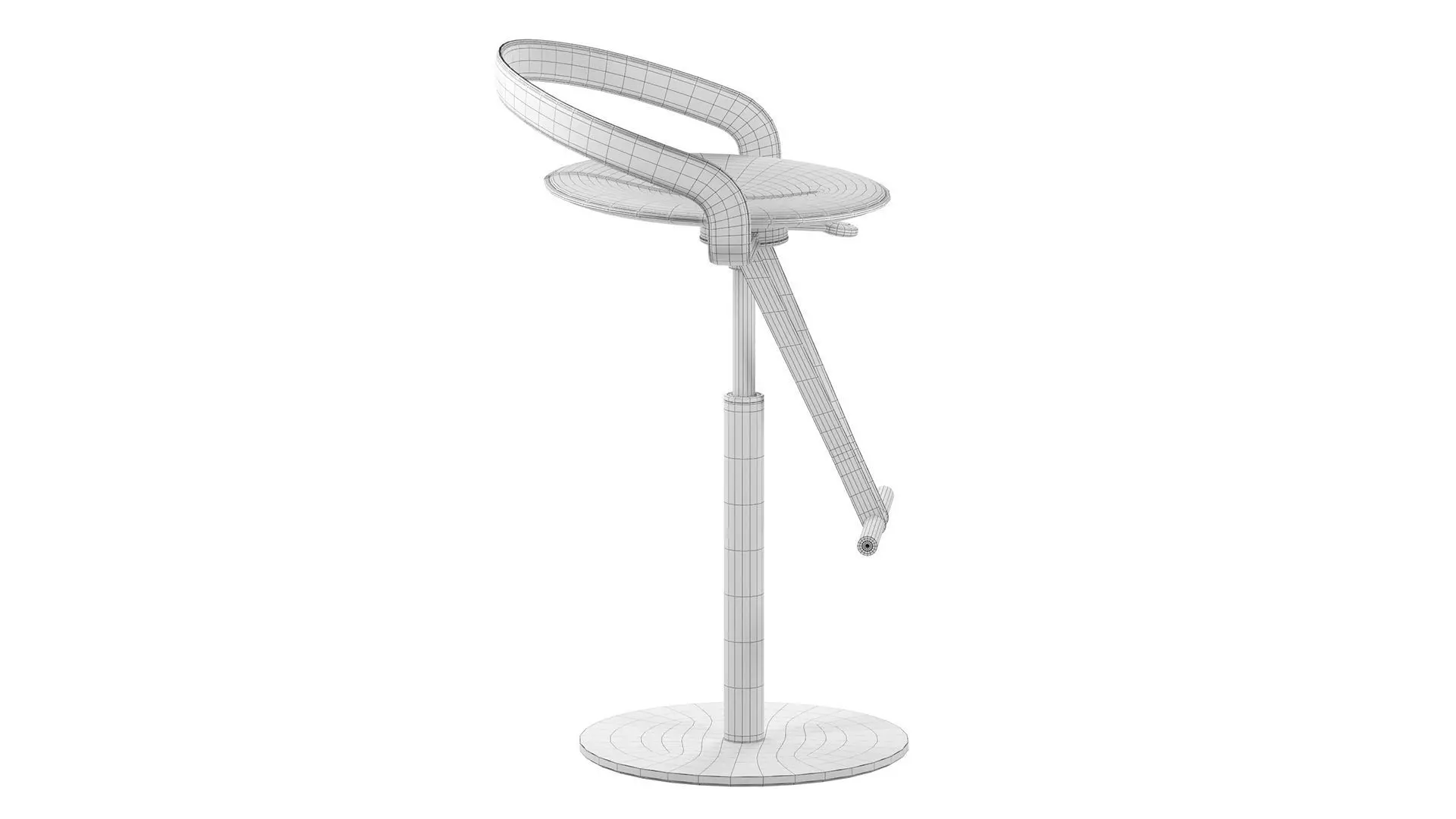 Cayman Stool 3D model_6