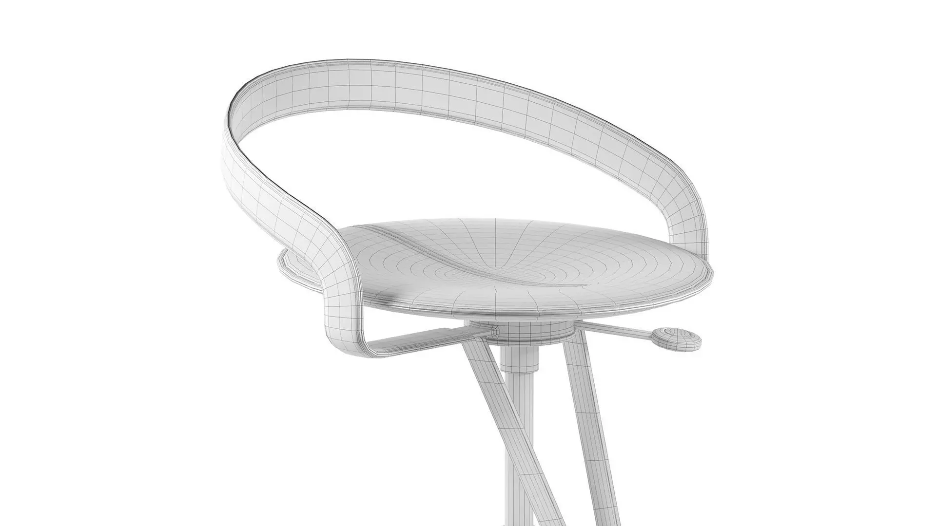 Cayman Stool 3D model_10