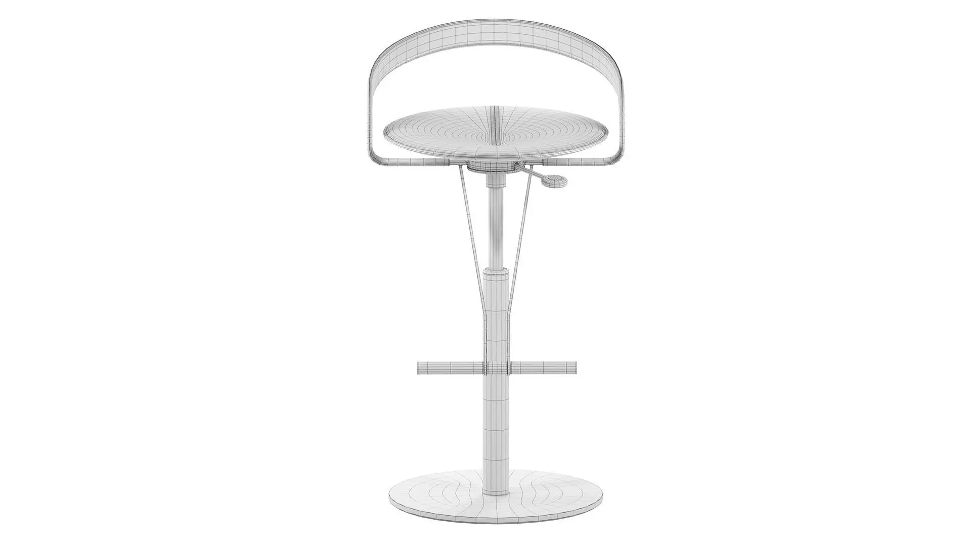 Cayman Stool 3D model_4