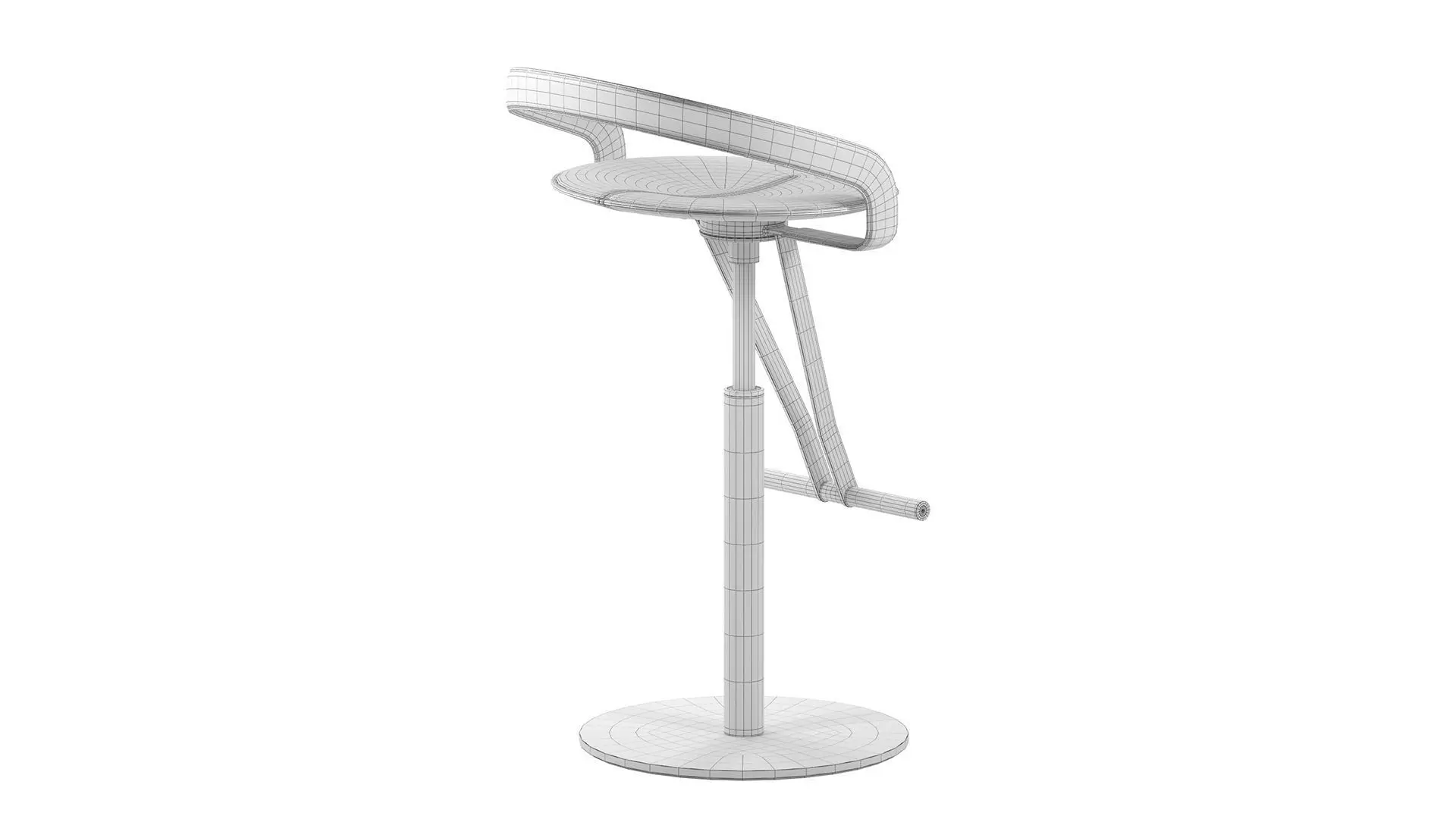 Cayman Stool 3D model_8