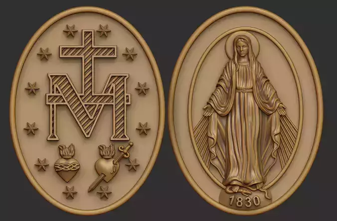 Our Lady of Graces Milagrosa Miraculous Original Medal