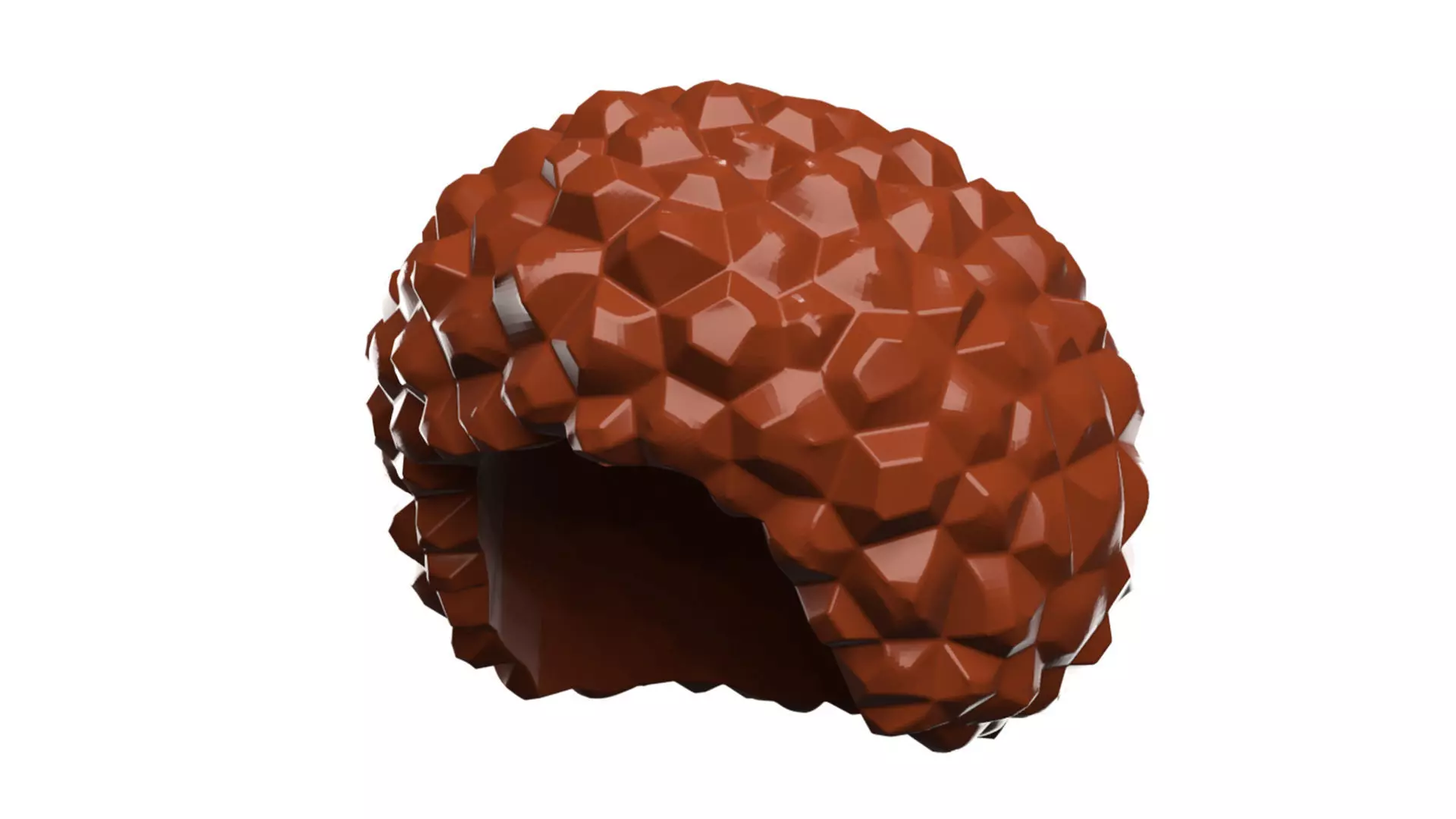 Custom3Dprint Minifigure Accessory - Minifigure Hair S2 - 006 3D print model