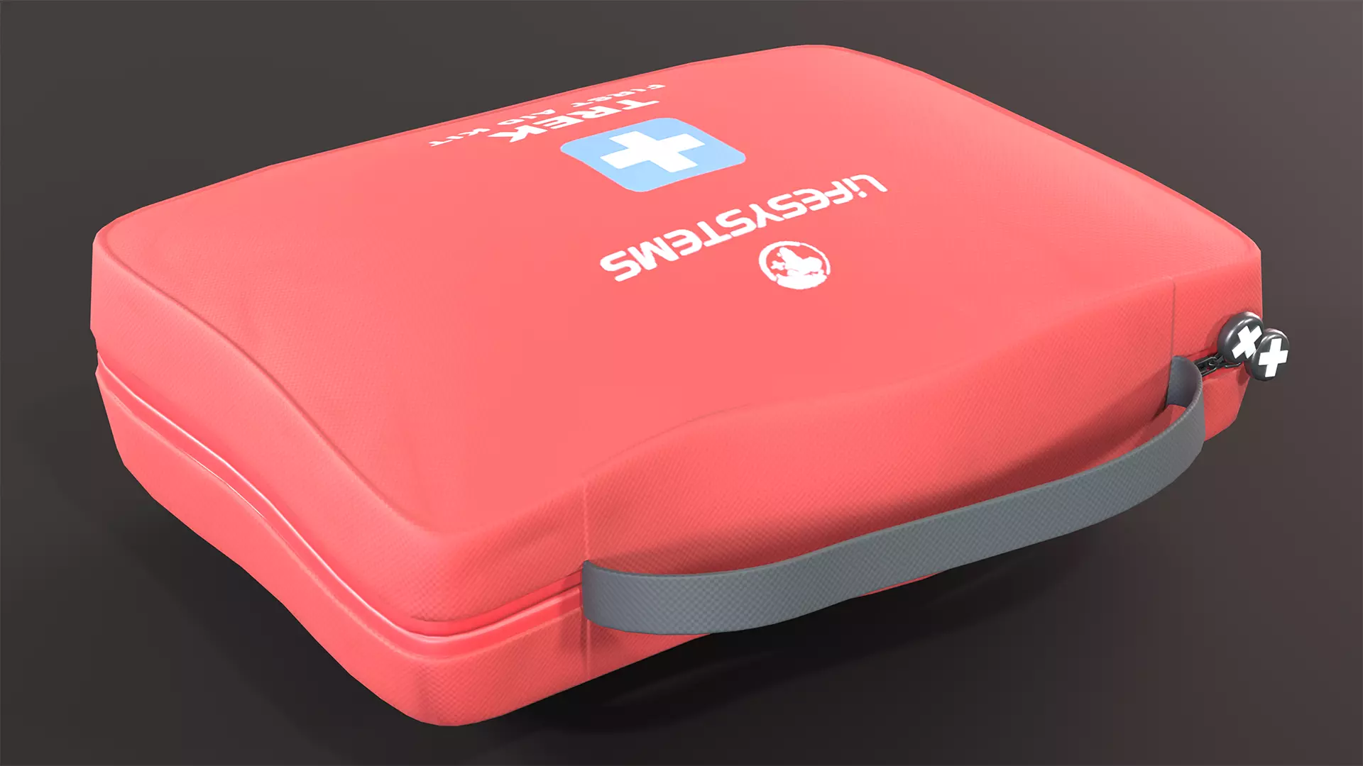 First Aid Kit Low-poly 3D model_5