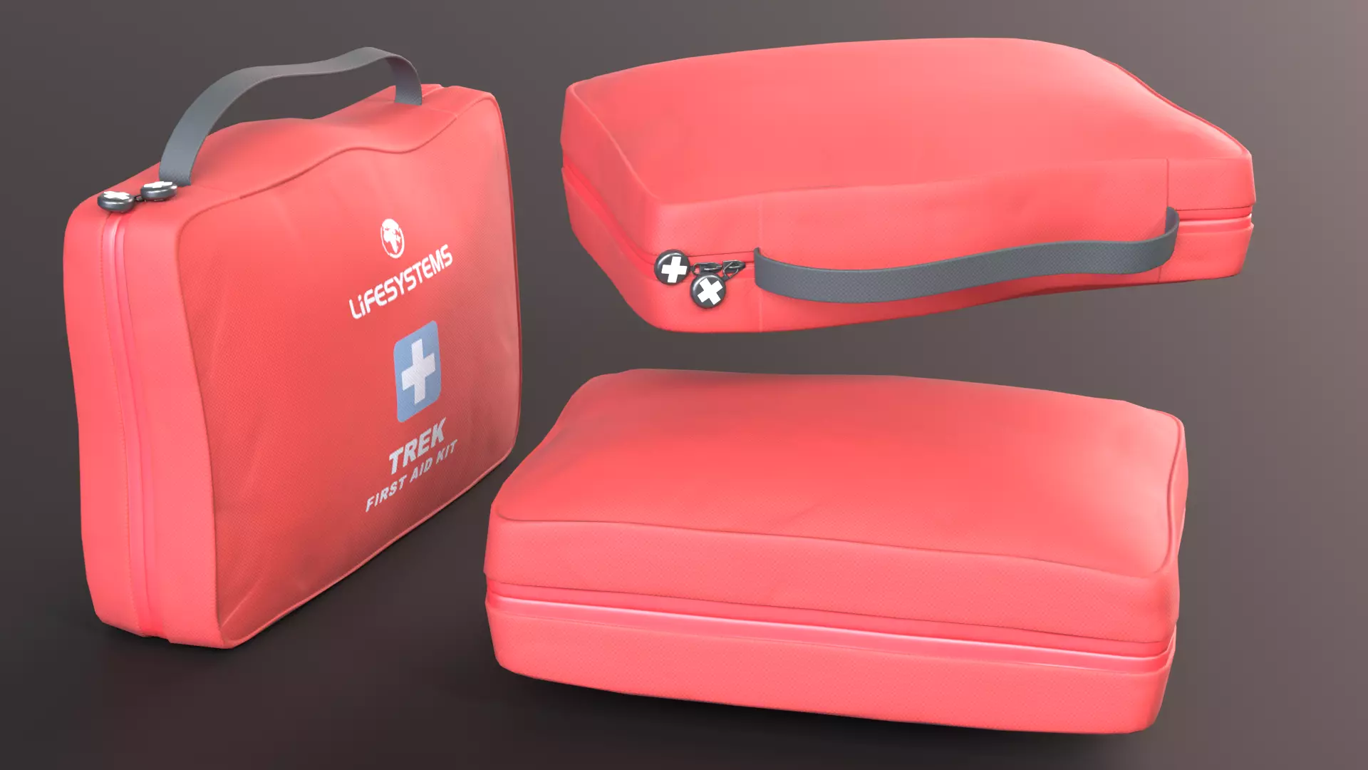 First Aid Kit Low-poly 3D model_3