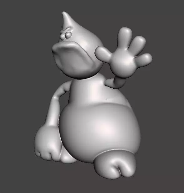 TRAP DOOR ROGG FANTASY FIGURE MODEL TOY SCULPTURE 3D print model_2