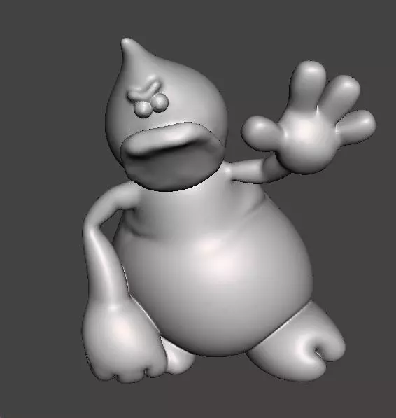 TRAP DOOR ROGG FANTASY FIGURE MODEL TOY SCULPTURE 3D print model_7