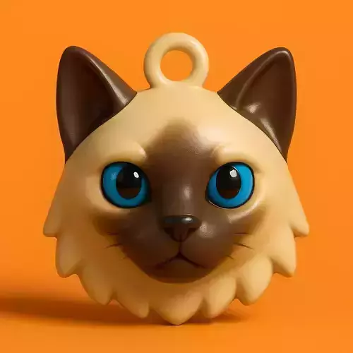 Siames Llavero 3D Plastico STL