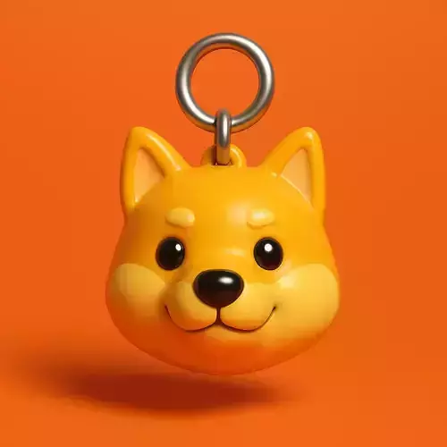 Shiba Dorado Llavero 3D Plastico  STL