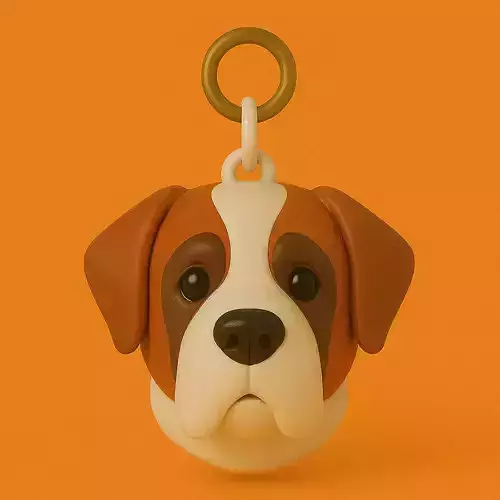 San Bernardo Llavero 3D Plastico STL