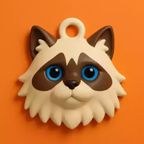 Ragdoll Llavero 3D Plastico STL