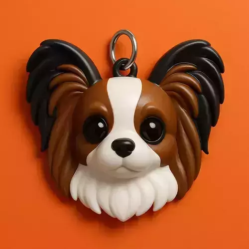 Papillon Llavero 3D Plastico STL