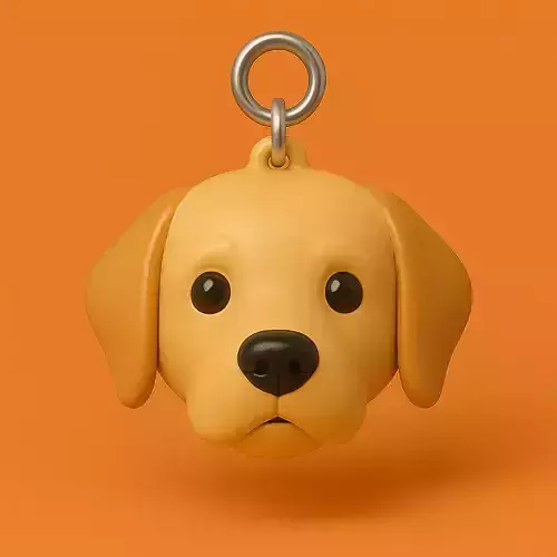 Labrador Llavero 3D Plastico STL