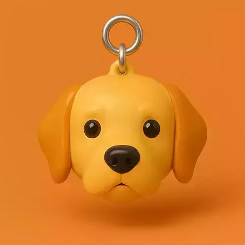 Golden Llavero 3D Plastico STL