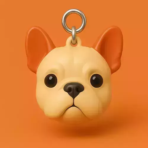 Frenchie Llavero 3D Plastico STL