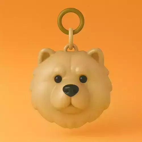 Chow Chow Llavero 3D Plastico STL