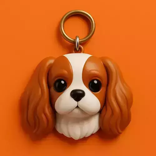 Cavalier King Charles Llavero 3D Plastico STL