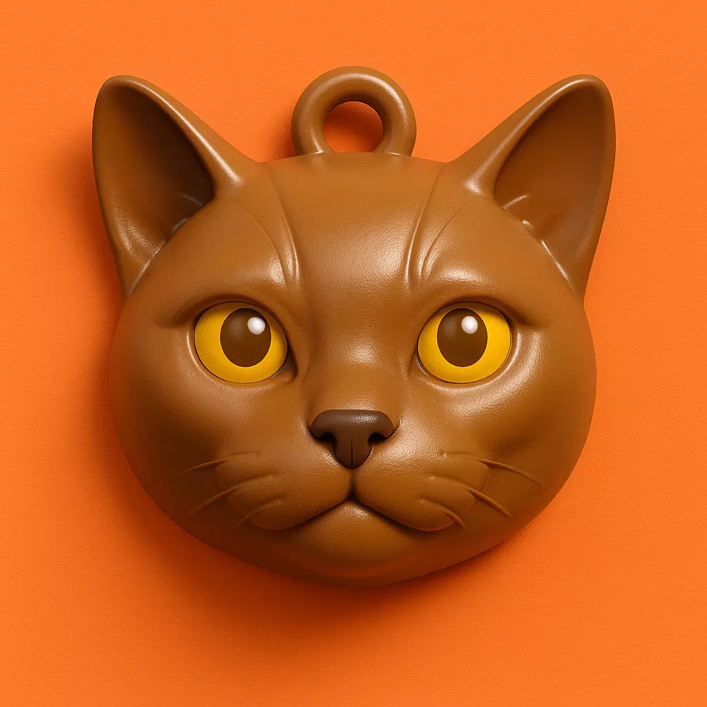 Burmes Llavero 3D Plastico STL 3D print model