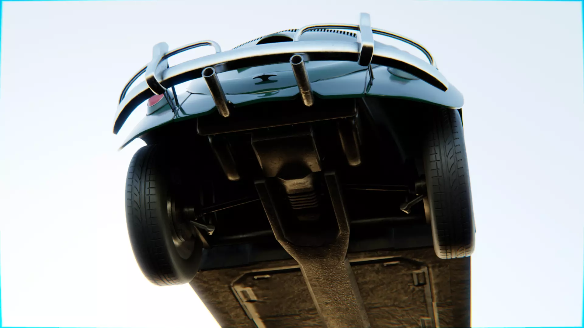 Volkswagen Beetle 1965 High Poly Classic Car 3D Model Low-poly 3D model_5