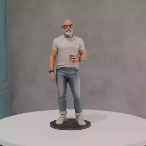 stylized male character