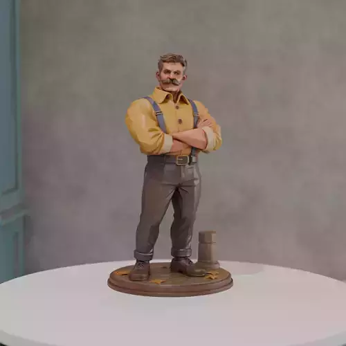 stylized male character 