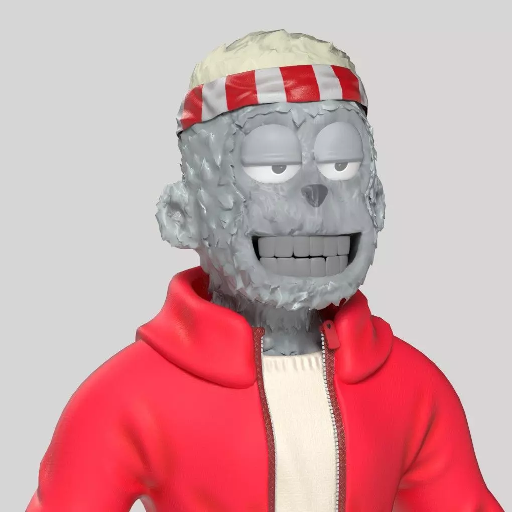 Nft Model Yoots Happy Low-poly 3D model_1