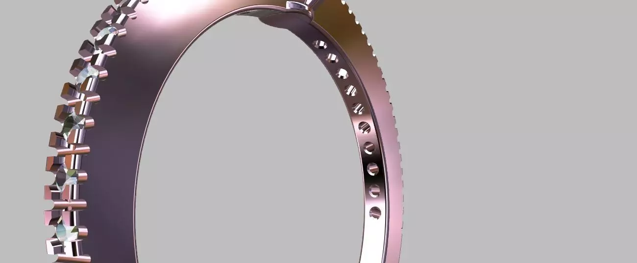 Solitaire Ring Gemstone 5 80mm 3D print model_12