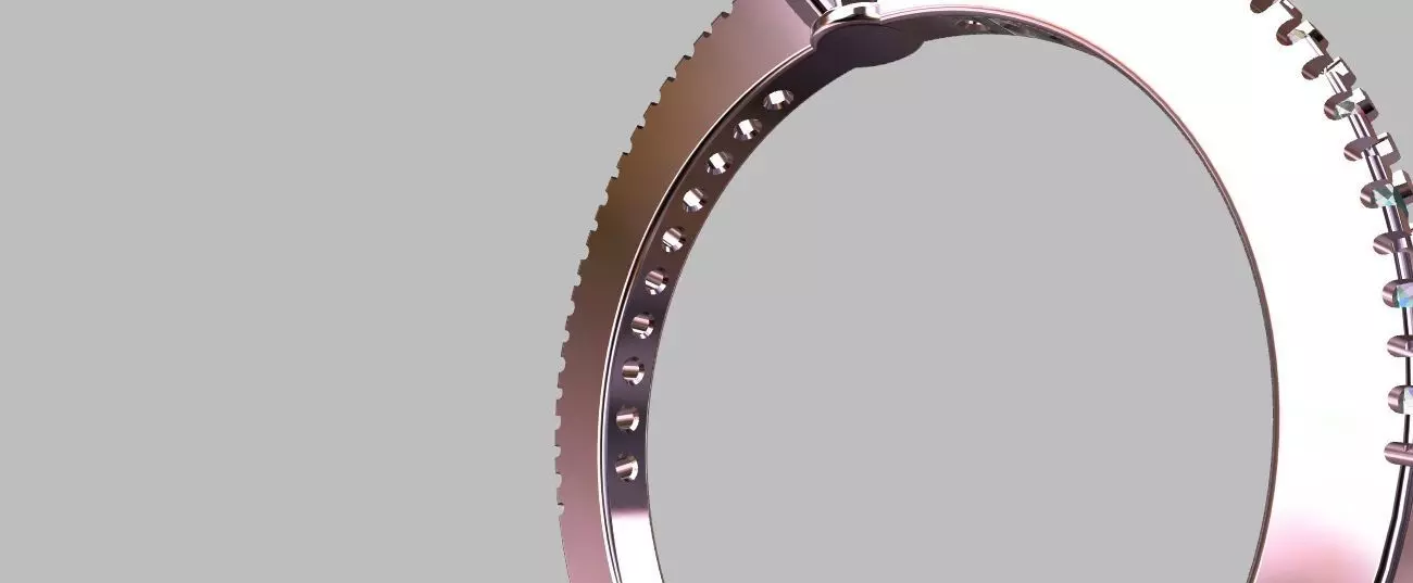 Solitaire Ring Gemstone 5 80mm 3D print model_11