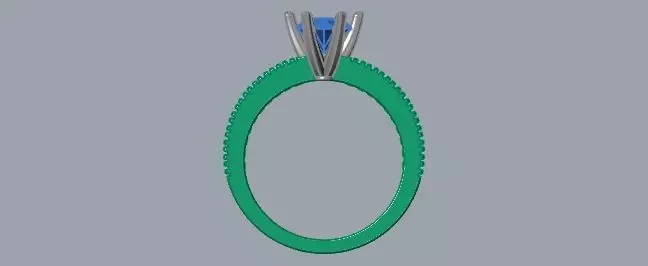 Solitaire Ring Gemstone 5 80mm 3D print model_18