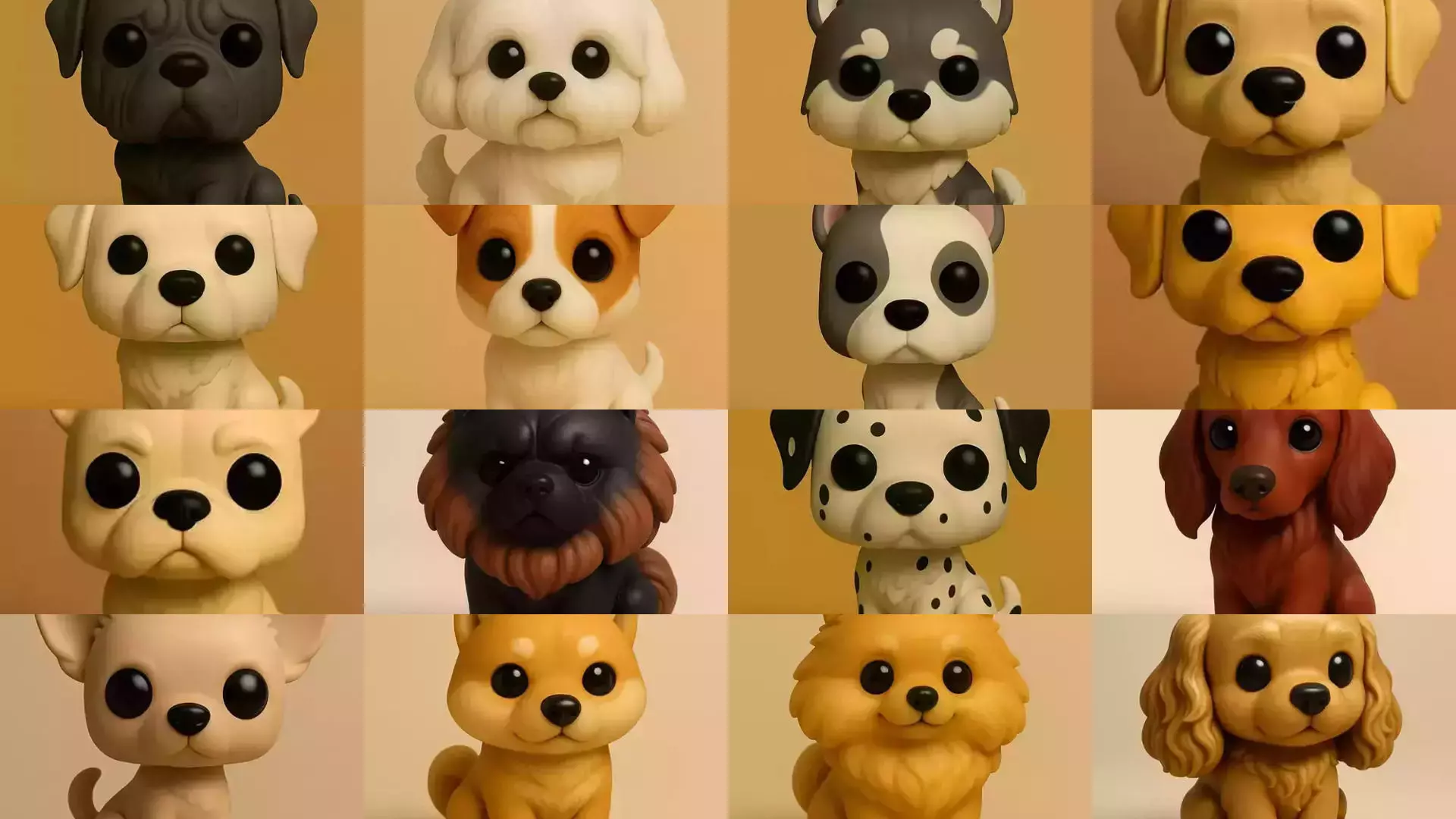 Animals POP 85 Modelos STL en Estilo Chibi 3D Model Collection_3