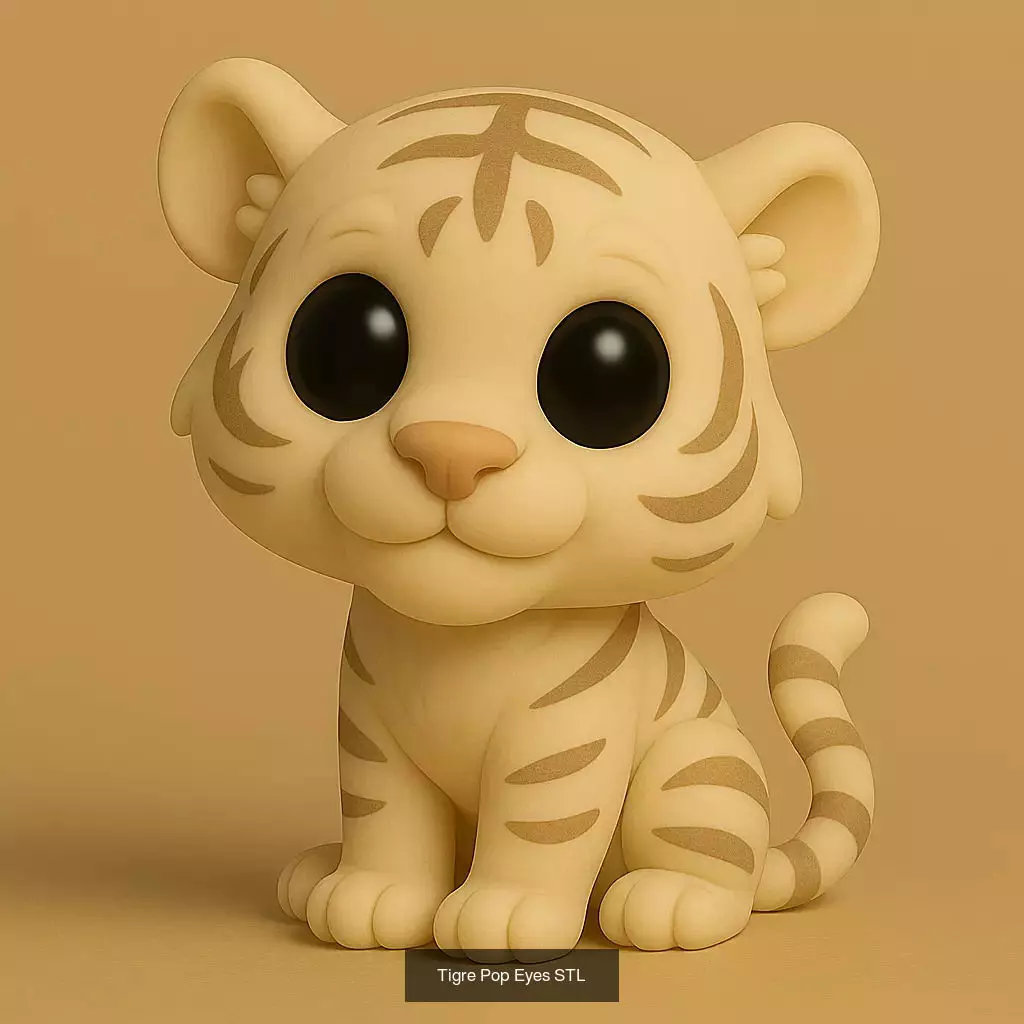 Animals POP 85 Modelos STL en Estilo Chibi 3D Model Collection_14