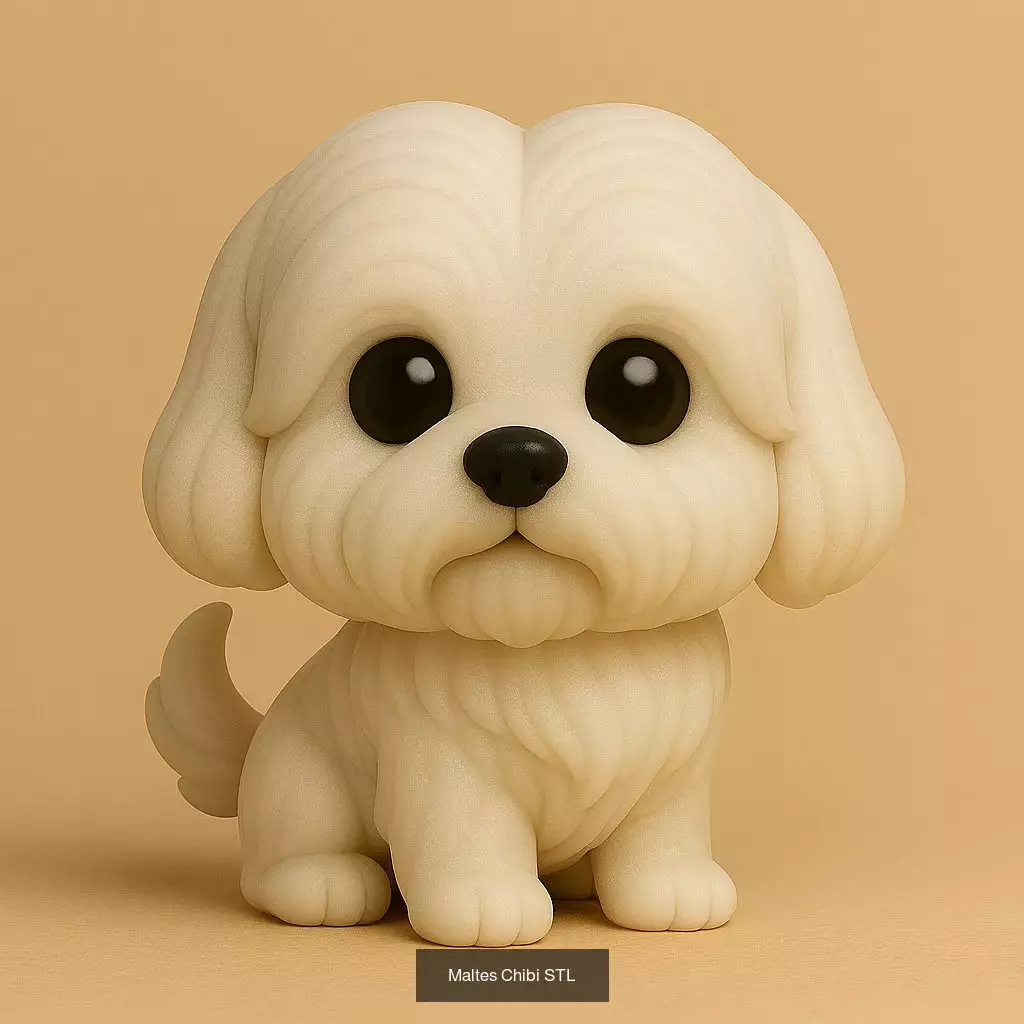 Animals POP 85 Modelos STL en Estilo Chibi 3D Model Collection_44