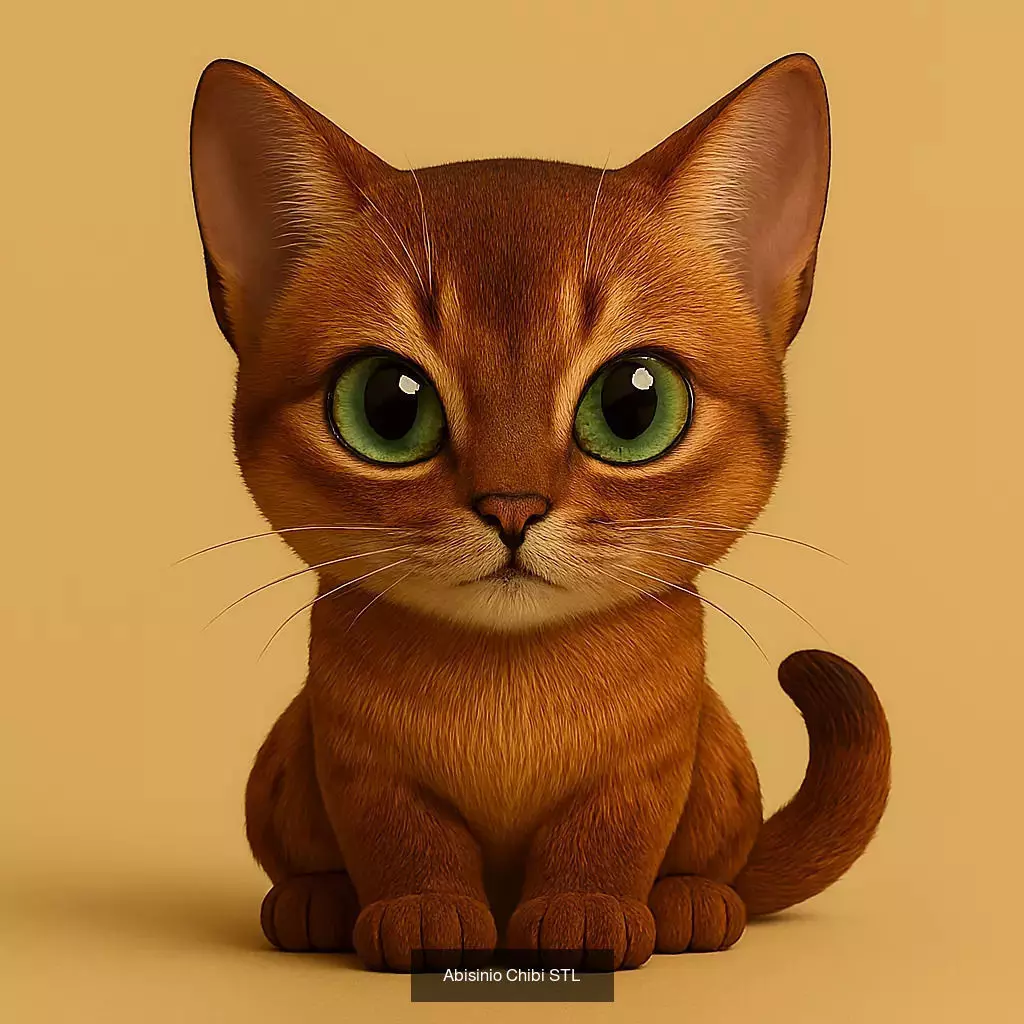 Animals POP 85 Modelos STL en Estilo Chibi 3D Model Collection_95