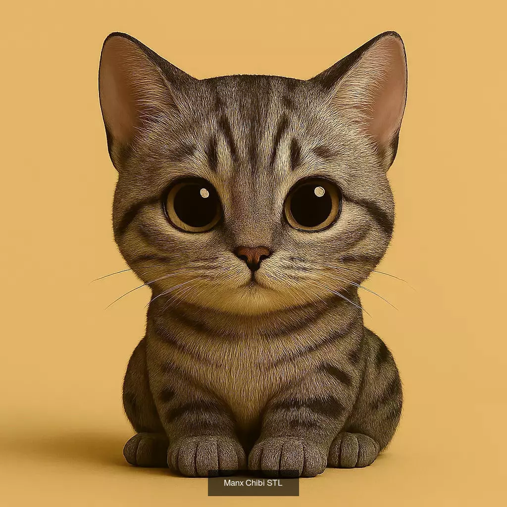 Animals POP 85 Modelos STL en Estilo Chibi 3D Model Collection_78