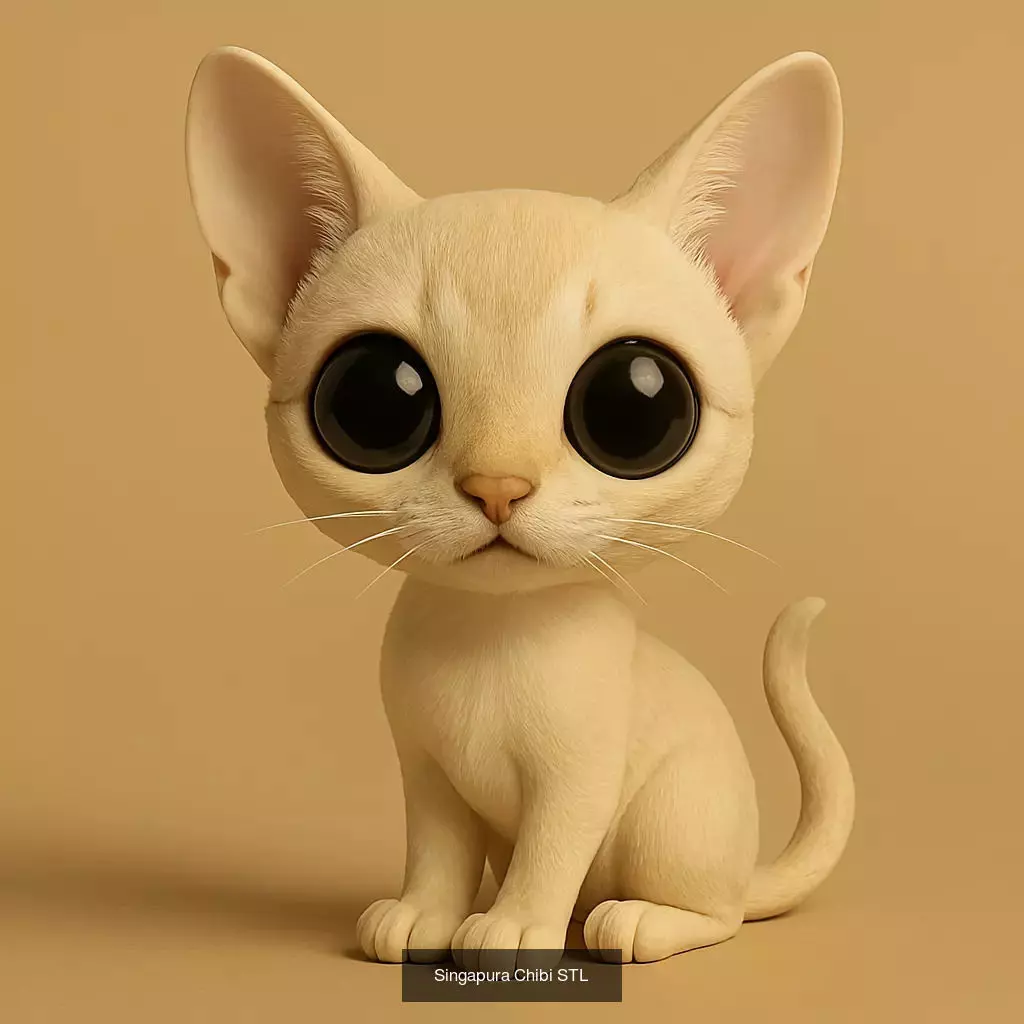 Animals POP 85 Modelos STL en Estilo Chibi 3D Model Collection_71