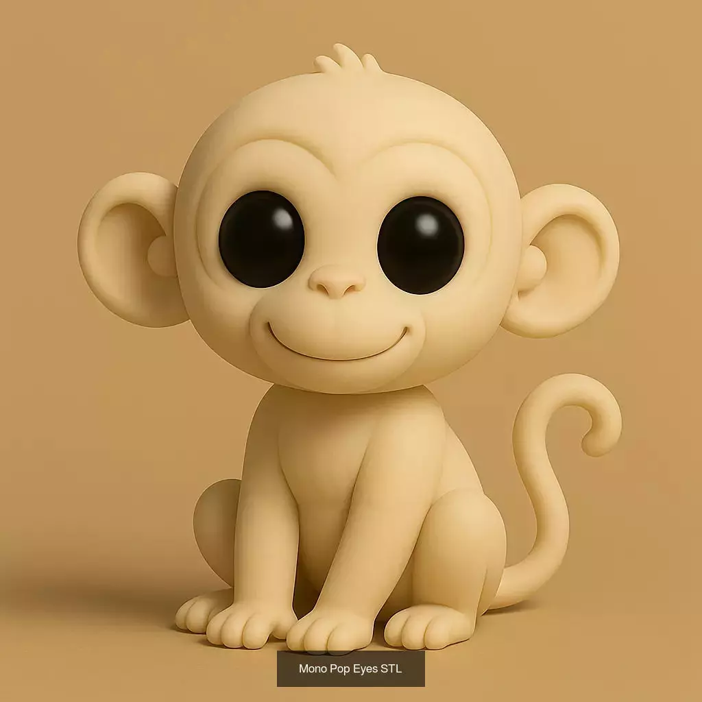 Animals POP 85 Modelos STL en Estilo Chibi 3D Model Collection_17