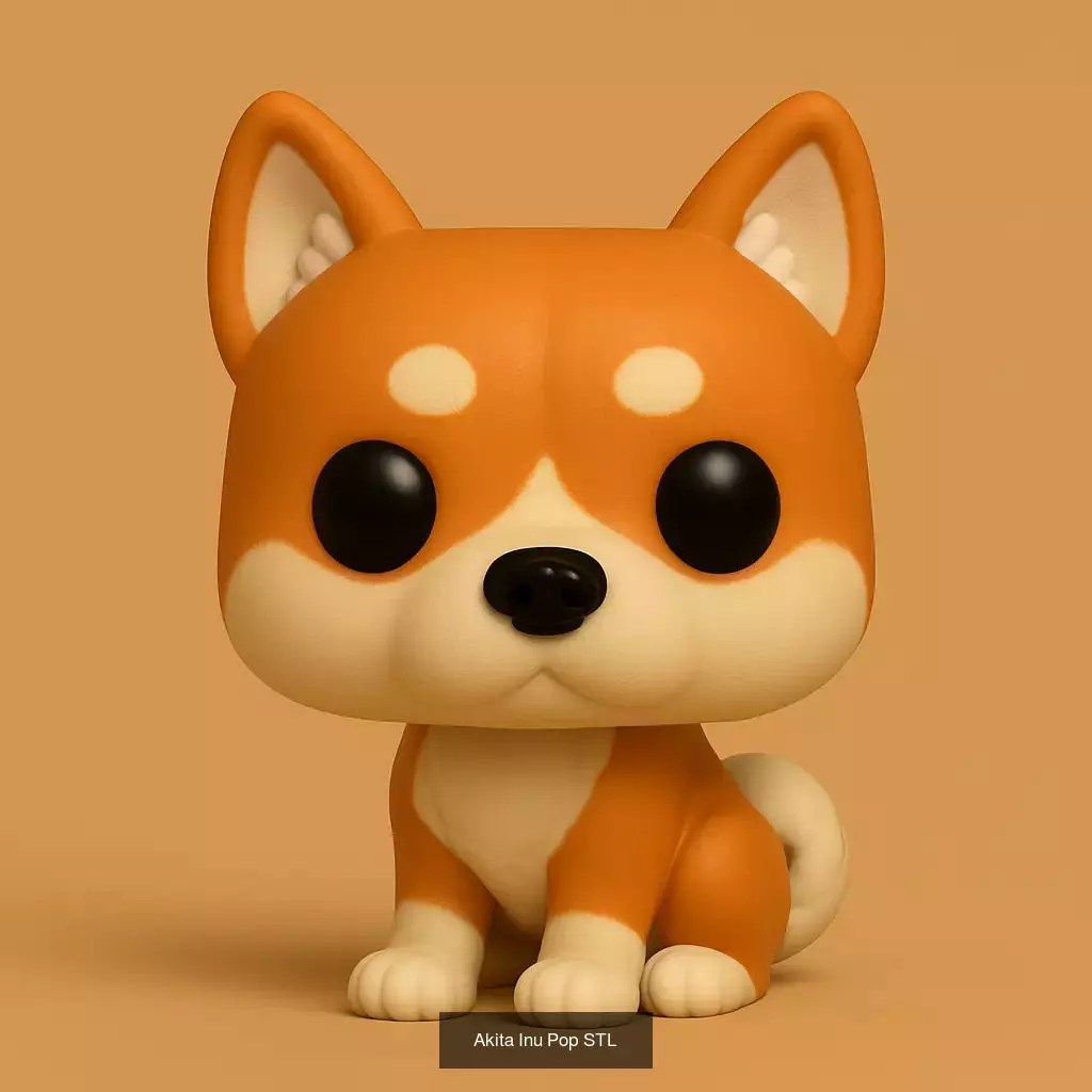 Animals POP 85 Modelos STL en Estilo Chibi 3D Model Collection_68
