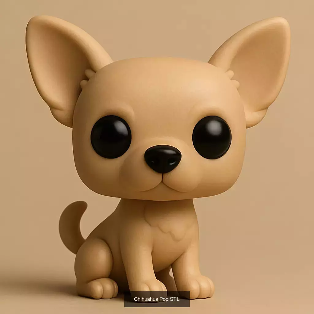 Animals POP 85 Modelos STL en Estilo Chibi 3D Model Collection_55