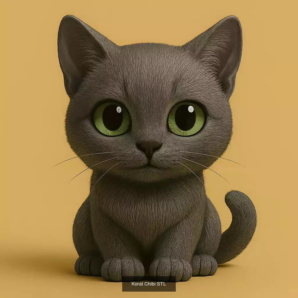 Animals POP 85 Modelos STL en Estilo Chibi 3D Model Collection_81