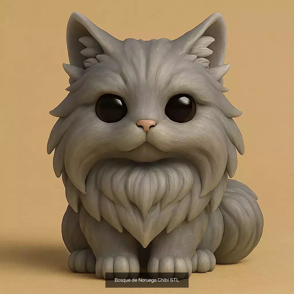 Animals POP 85 Modelos STL en Estilo Chibi 3D Model Collection_89